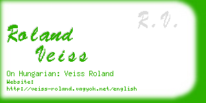 roland veiss business card